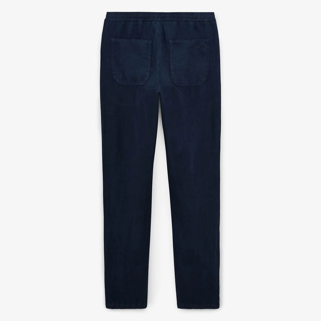 Pantalons>SERGE BLANCO 738 Dark Blue Linen Pants ACIER