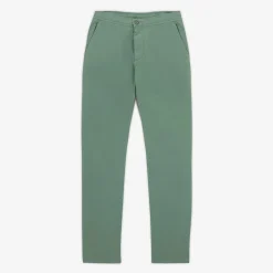 Ligne Play|Pantalons>SERGE BLANCO 743 elasticated chinos in almond green parachute fabric MINT