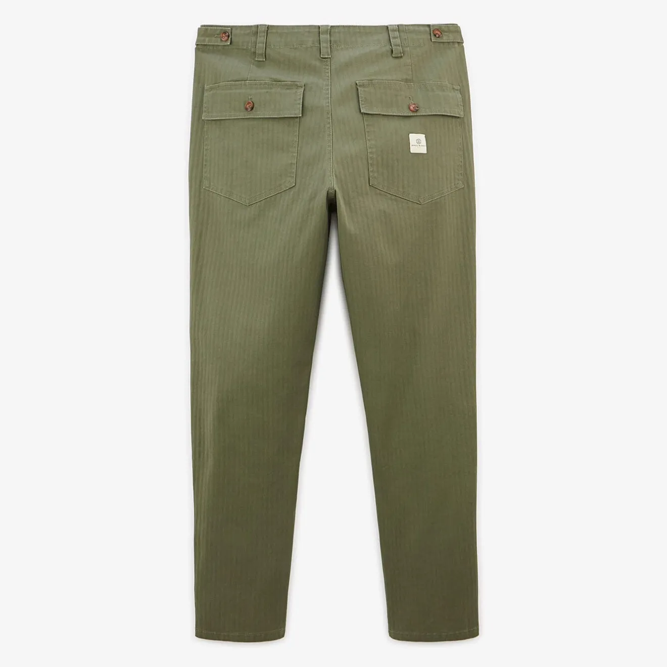 Pantalons>SERGE BLANCO 543 PLAY straight cut military green pants GREY