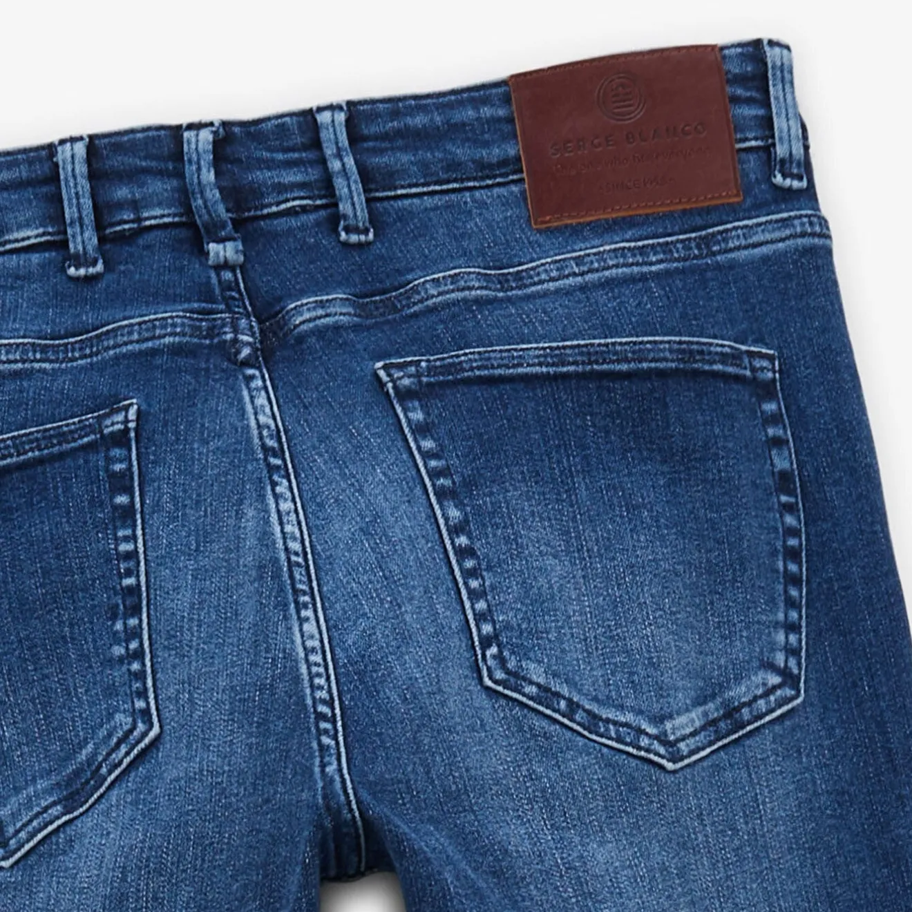 Pantalons>SERGE BLANCO 325 slim powertwist jeans blue denim ARMY