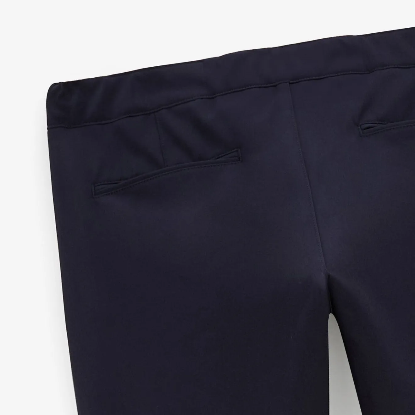 Pantalons|L'élégant>SERGE BLANCO 549 stretch straight cut dark navy chinos SKIN