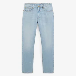 Pantalons|L'audacieux>SERGE BLANCO 331 tapered fit bleach blue jeans GRIS FONCE