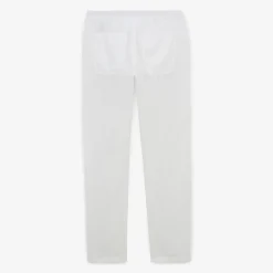 Pantalons>SERGE BLANCO 738 white linen pants BEIGE