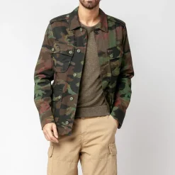 Manteaux Et Vestes>SERGE BLANCO Anatole military parka JAUNE
