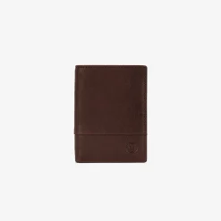 Maroquinerie>SERGE BLANCO Anchorage Chocolate Small Leather Wallet NOIR