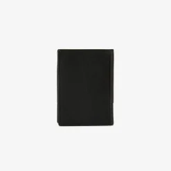 Maroquinerie>SERGE BLANCO Anchorage Small Black Leather Wallet NAVY