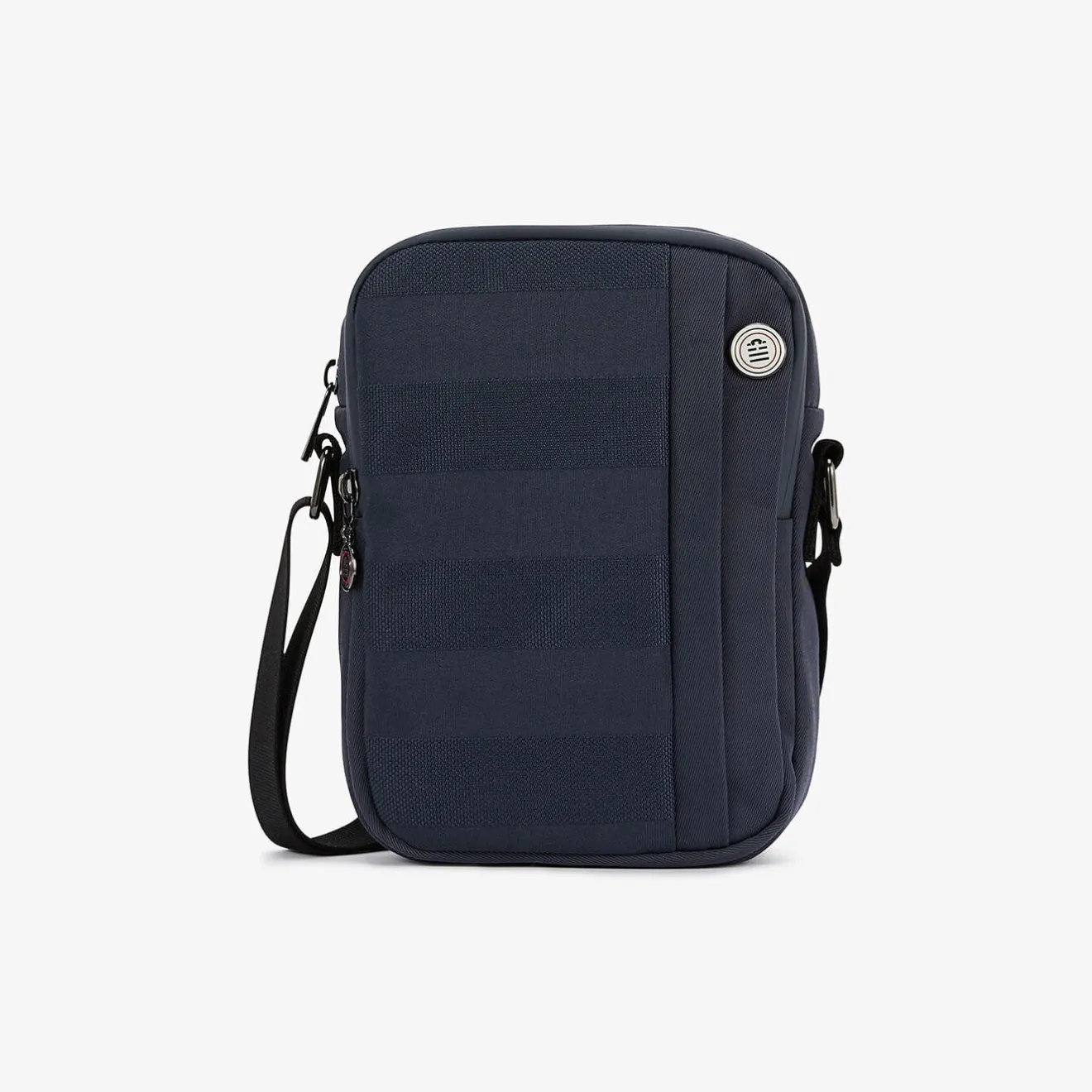 Basik|Sacoches>SERGE BLANCO BASIK navy blue double bag NOIR