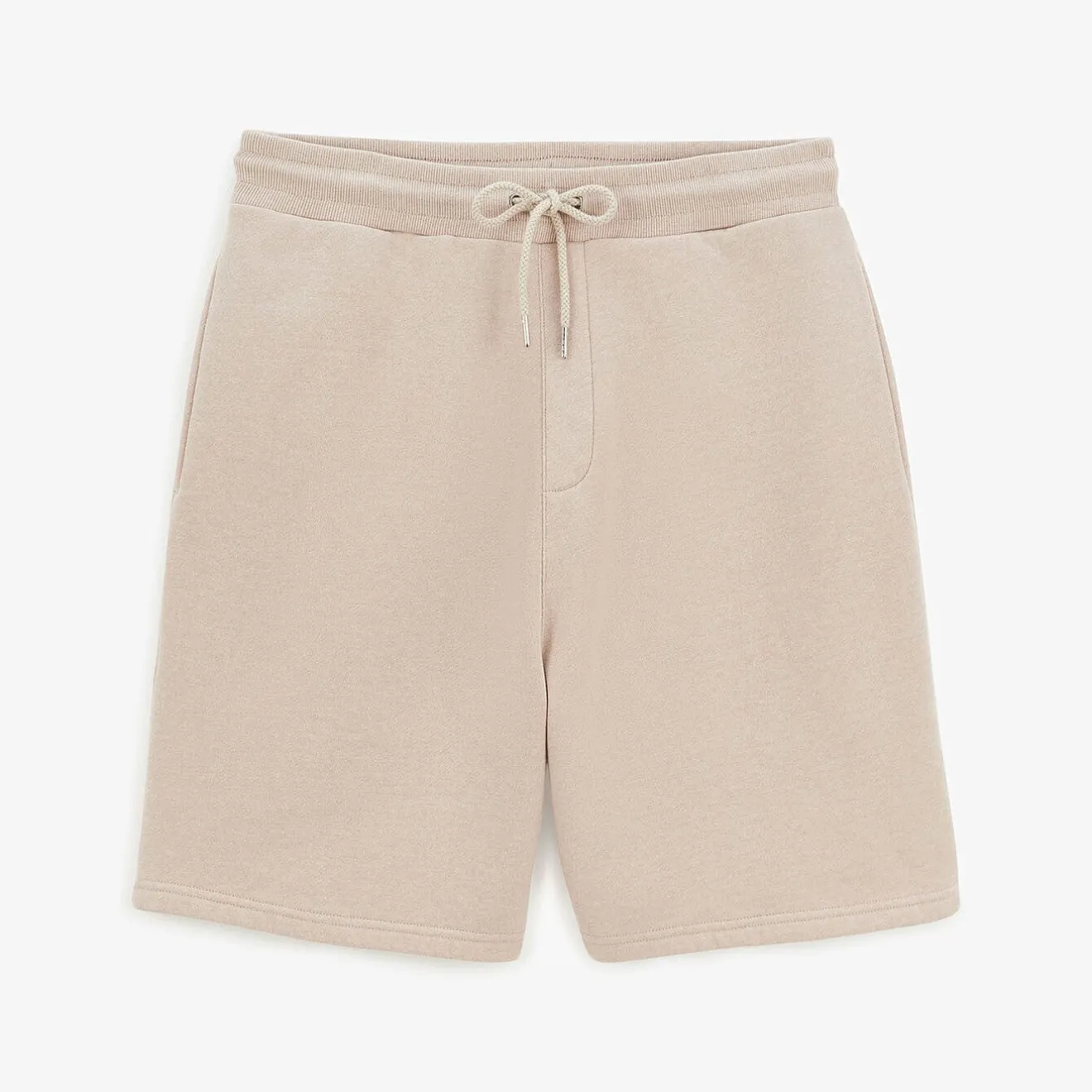 Shorts & Bermudas>SERGE BLANCO Basile Heather Beige Fleece Shorts Gris chiné