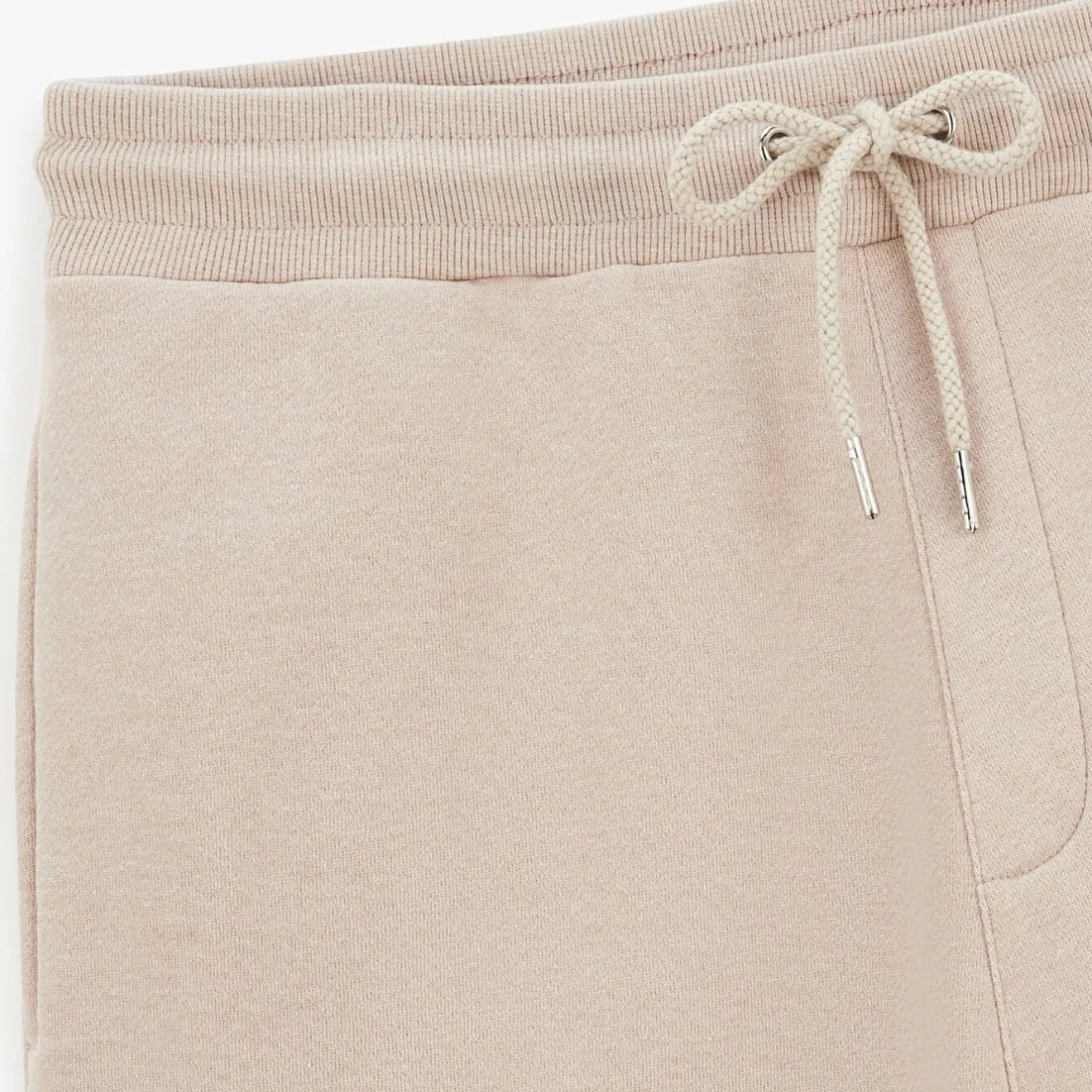 Shorts & Bermudas>SERGE BLANCO Basile Heather Beige Fleece Shorts Gris chiné