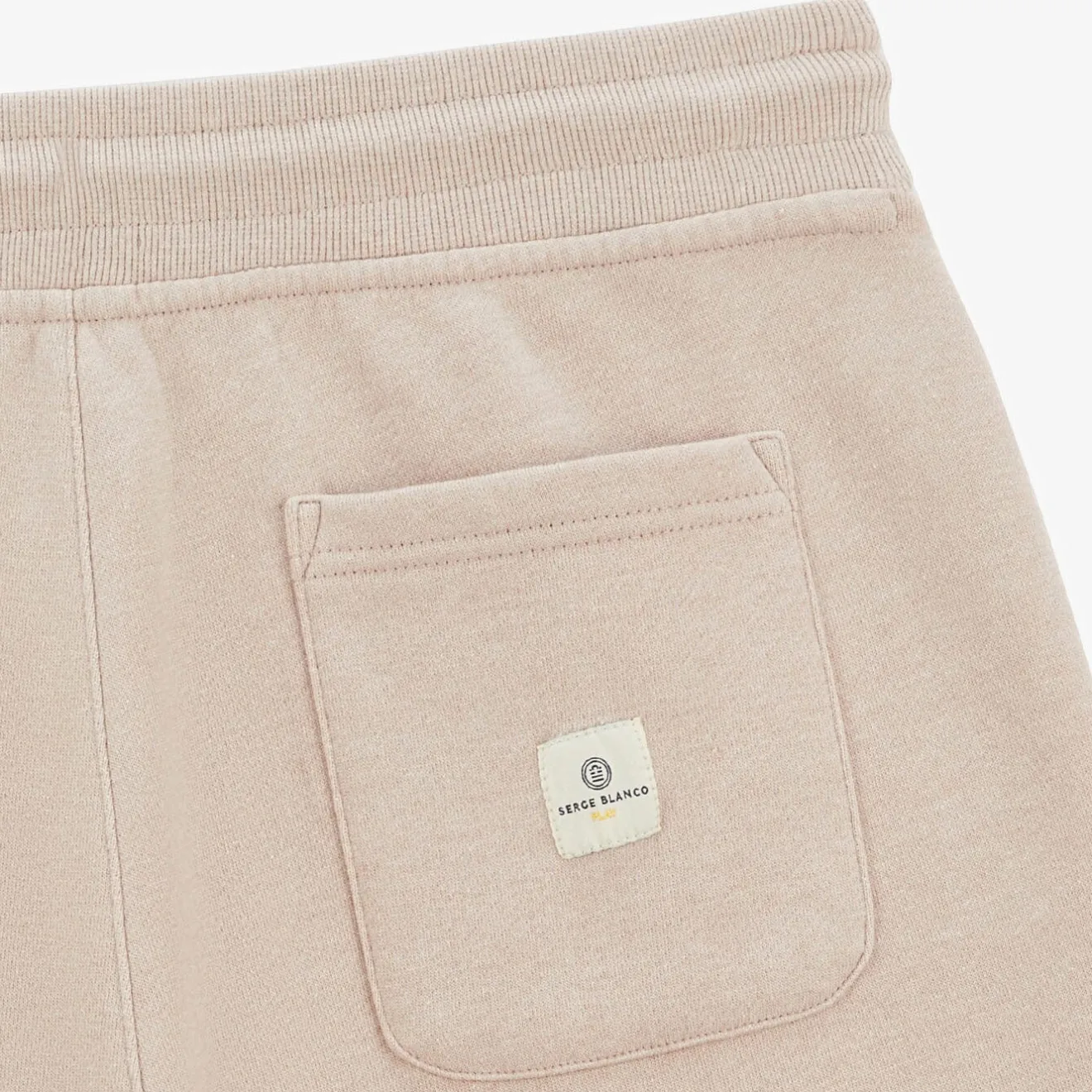 Shorts & Bermudas>SERGE BLANCO Basile Heather Beige Fleece Shorts Gris chiné