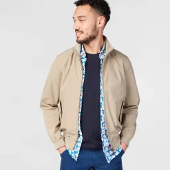 Manteaux Et Vestes>SERGE BLANCO Beige zipped Florent jacket JAUNE