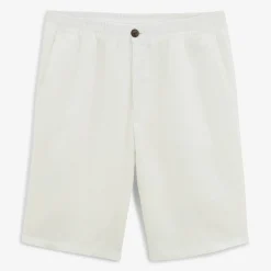 Shorts & Bermudas>SERGE BLANCO Bermuda 243 in white linen TECK