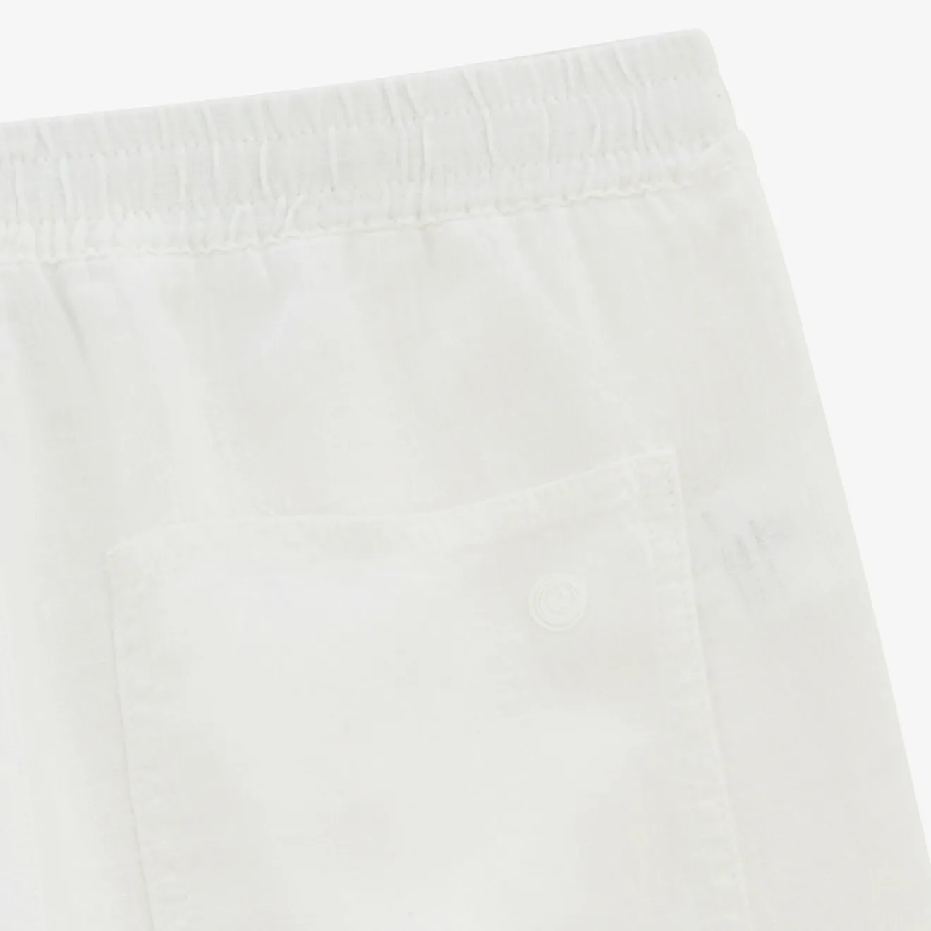 Shorts & Bermudas>SERGE BLANCO Bermuda 243 in white linen TECK
