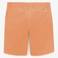 Shorts & Bermudas|L'audacieux>SERGE BLANCO Bermuda 200 plain stretch coral orange BLANC