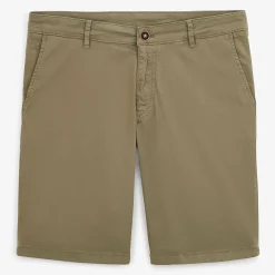 Shorts & Bermudas|L'audacieux>SERGE BLANCO Bermuda 200 plain stretch military green MINT