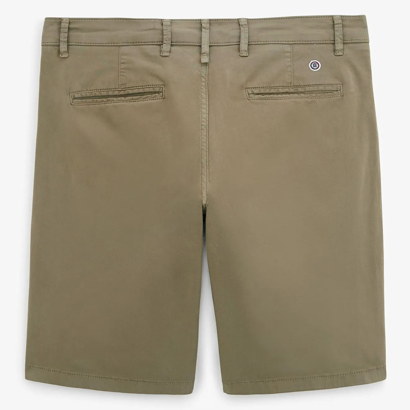 Shorts & Bermudas|L'audacieux>SERGE BLANCO Bermuda 200 plain stretch military green MINT