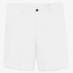 Shorts & Bermudas|L'élégant>SERGE BLANCO Bermuda 200 plain stretch white SKIN