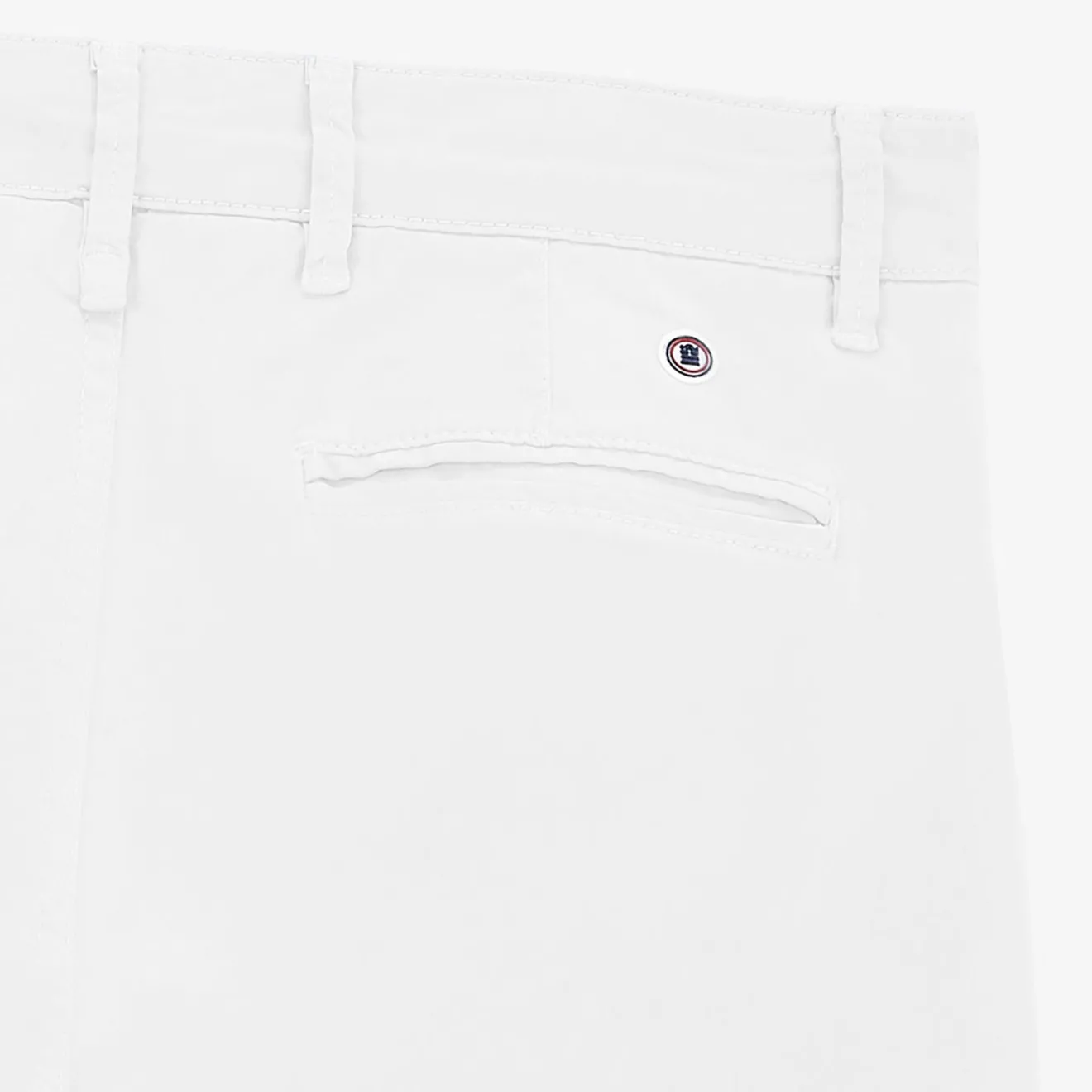 Shorts & Bermudas|L'élégant>SERGE BLANCO Bermuda 200 plain stretch white SKIN