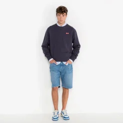 Shorts & Bermudas|Daddy Cool>SERGE BLANCO Bermuda 331 tapered fixed stone blue MILITAIRE