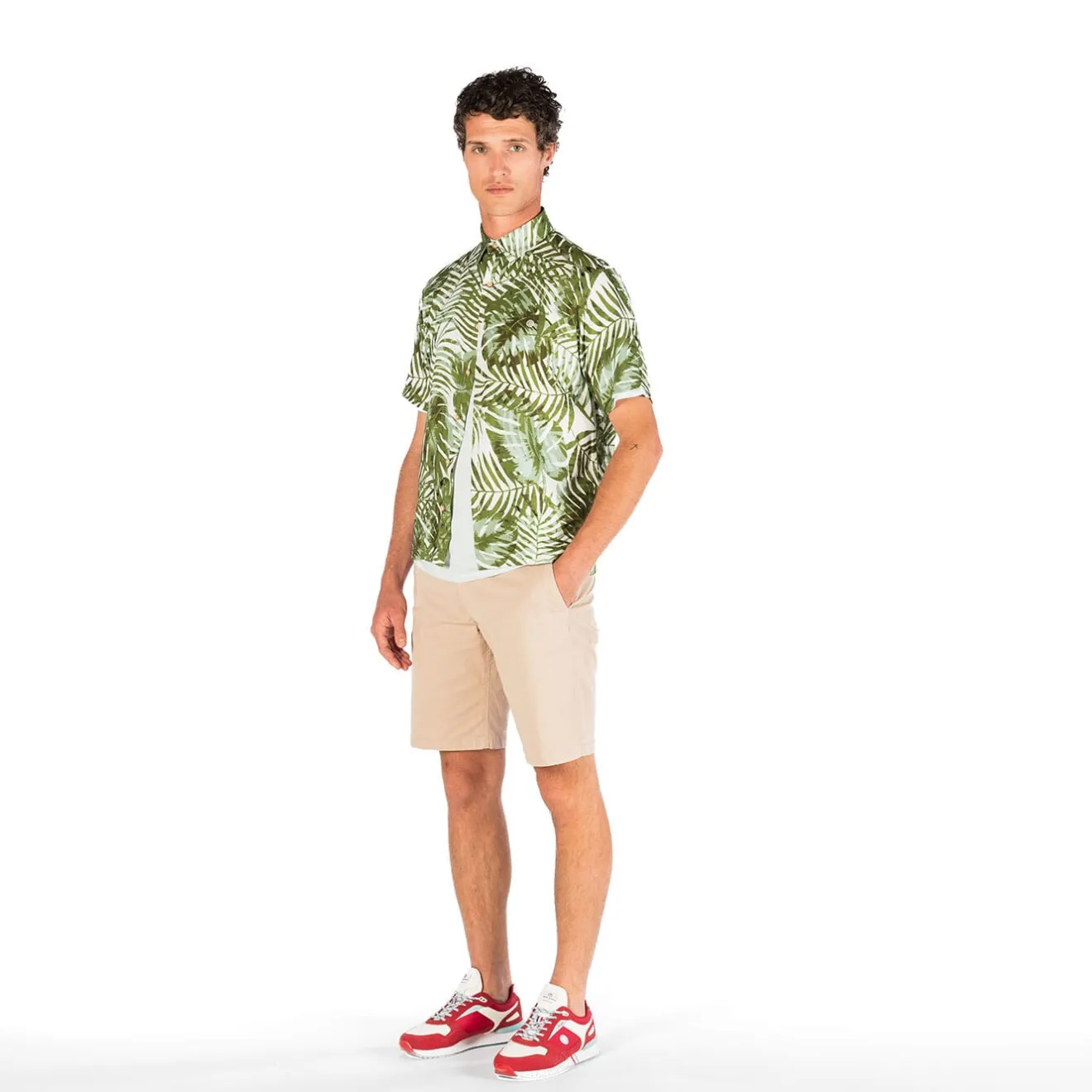 Shorts & Bermudas>SERGE BLANCO Bermuda comfort fit putty DENIM