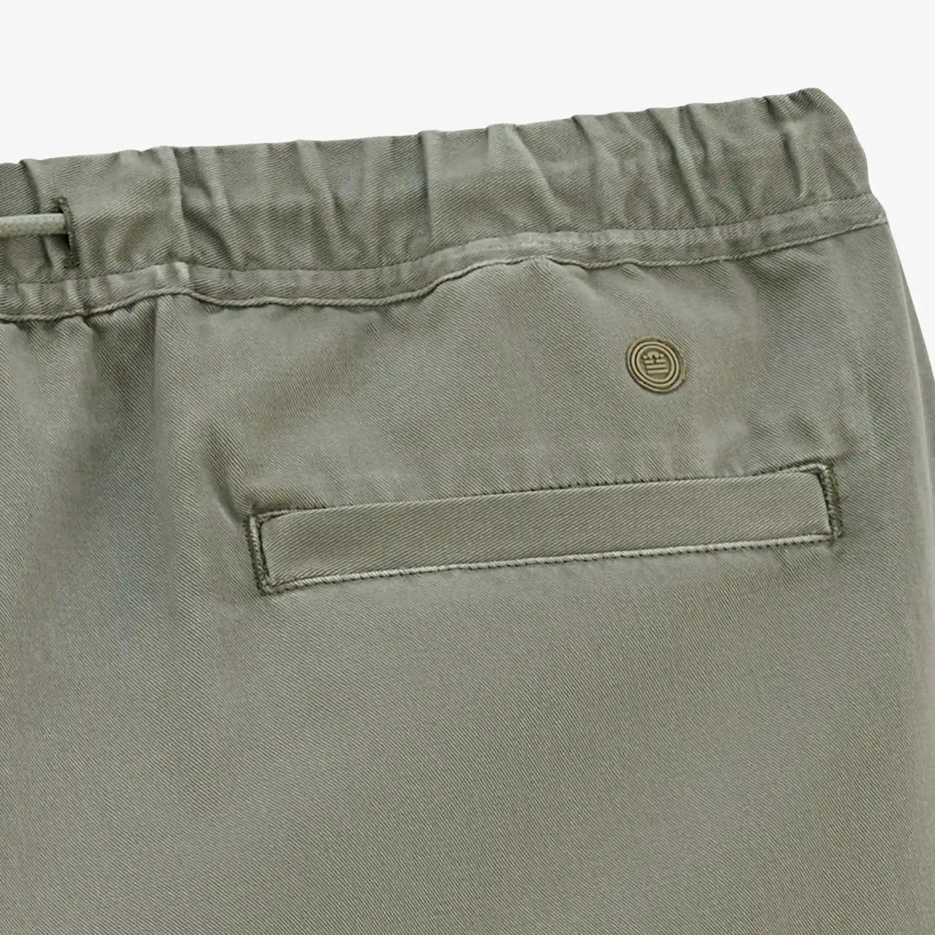 Shorts & Bermudas|Le Sportif>SERGE BLANCO Bermuda rugby 201 elasticated comfort teak green BLUE
