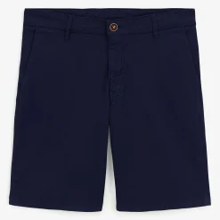 Shorts & Bermudas|Tel Père, Tel Fils>SERGE BLANCO Bermuda shorts 200 plain stretch dark navy ROUGE