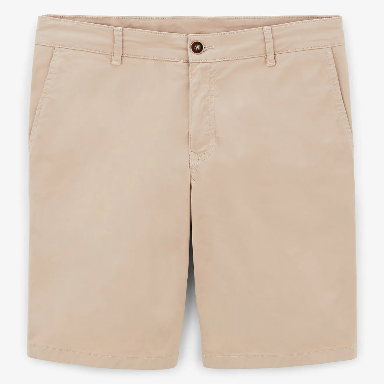 Shorts & Bermudas|Tel Père, Tel Fils>SERGE BLANCO Bermuda shorts 200 plain stretch mastic beige TECK