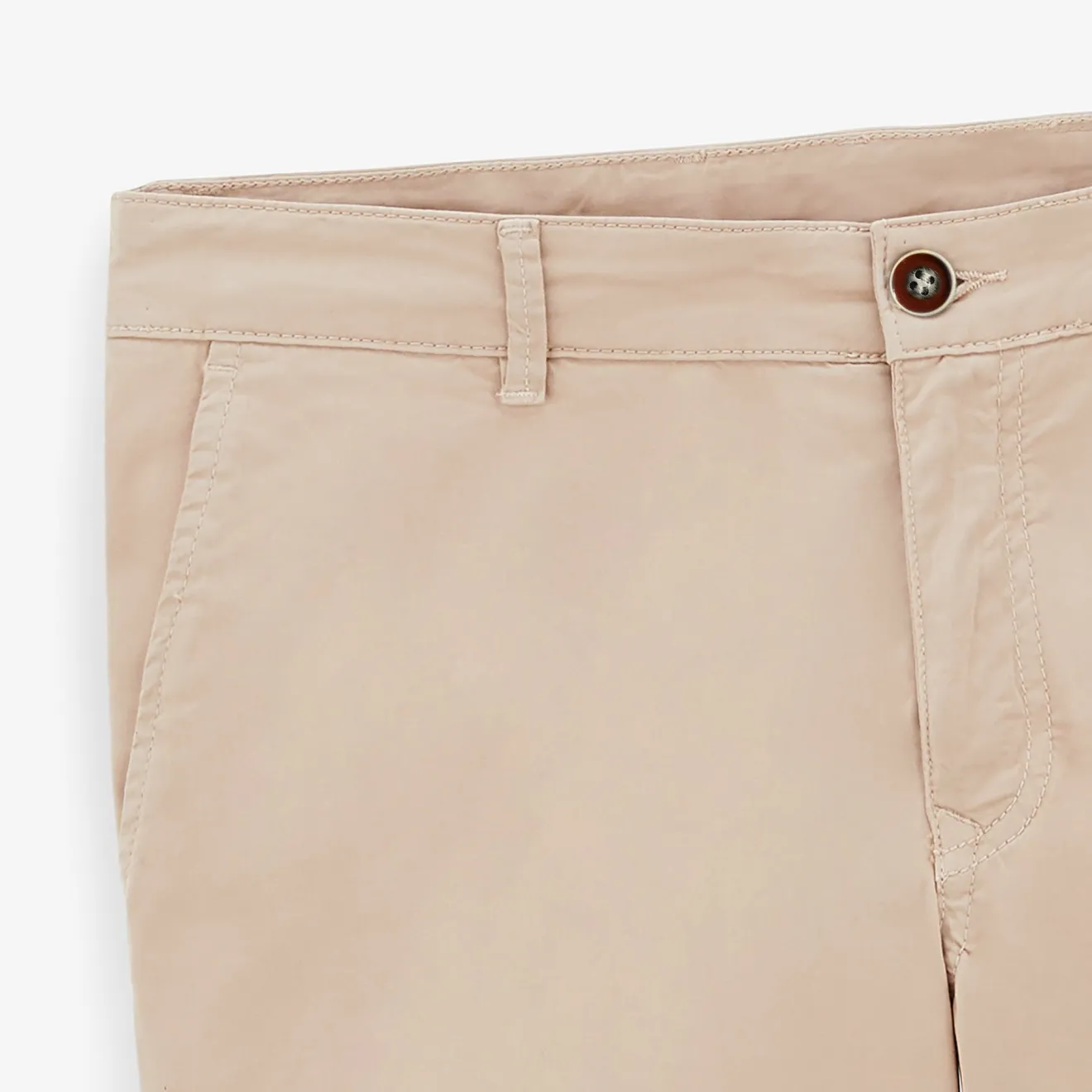 Shorts & Bermudas|Tel Père, Tel Fils>SERGE BLANCO Bermuda shorts 200 plain stretch mastic beige TECK