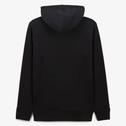 Sweats>SERGE BLANCO Black hoodie with drawstrings ARMY