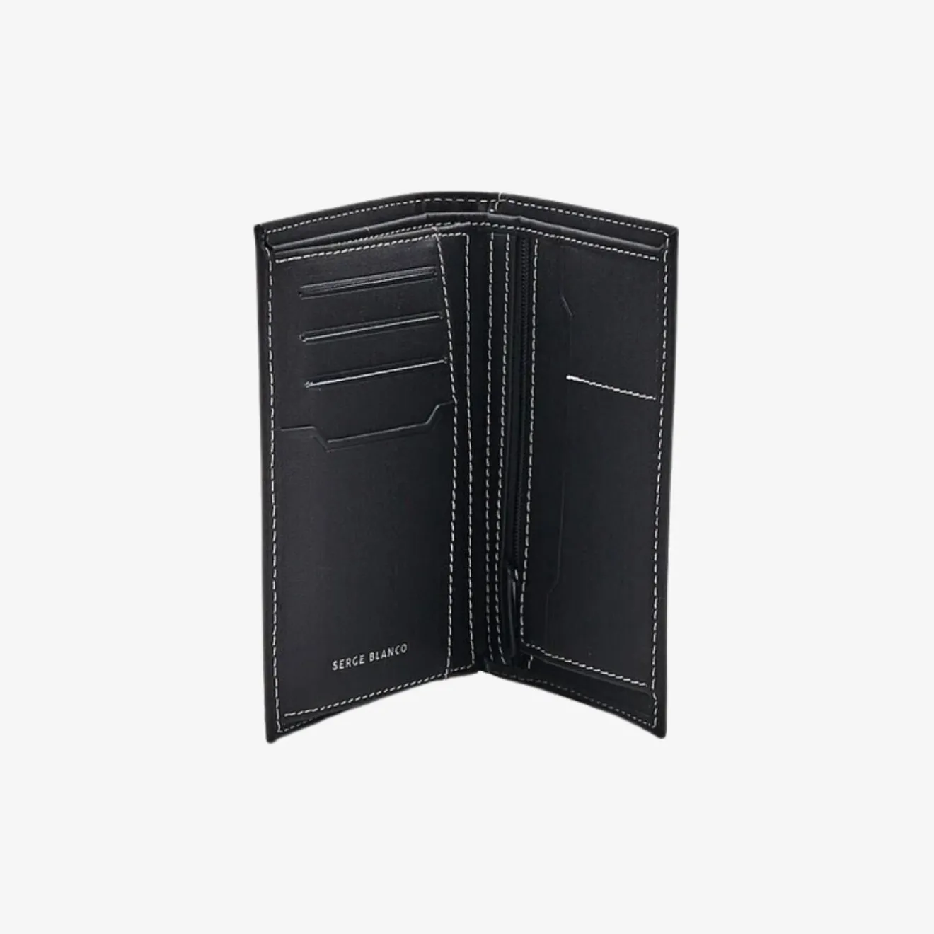 Maroquinerie>SERGE BLANCO Black Illinois Wallet MARINE
