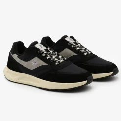 Collection Martin>SERGE BLANCO Black Martin Sneaker BLANC