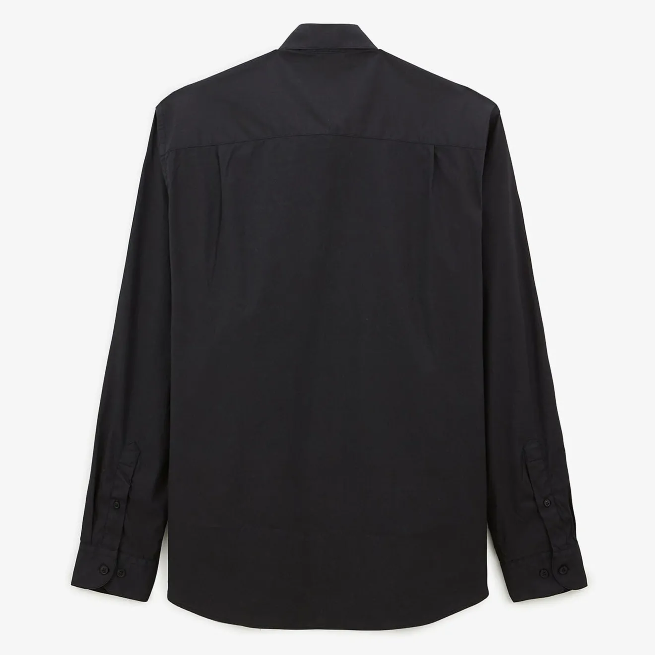 Chemises>SERGE BLANCO Black plain long sleeve shirt ROSE