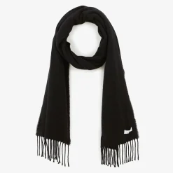 Écharpes Et Chèches>SERGE BLANCO Black plain wool scarf MILITAIRE