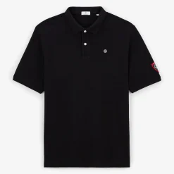 Rugby Club Toulonnais|Maillots De Rugby>SERGE BLANCO Black Polo Rugby Club Toulonnais BLANC