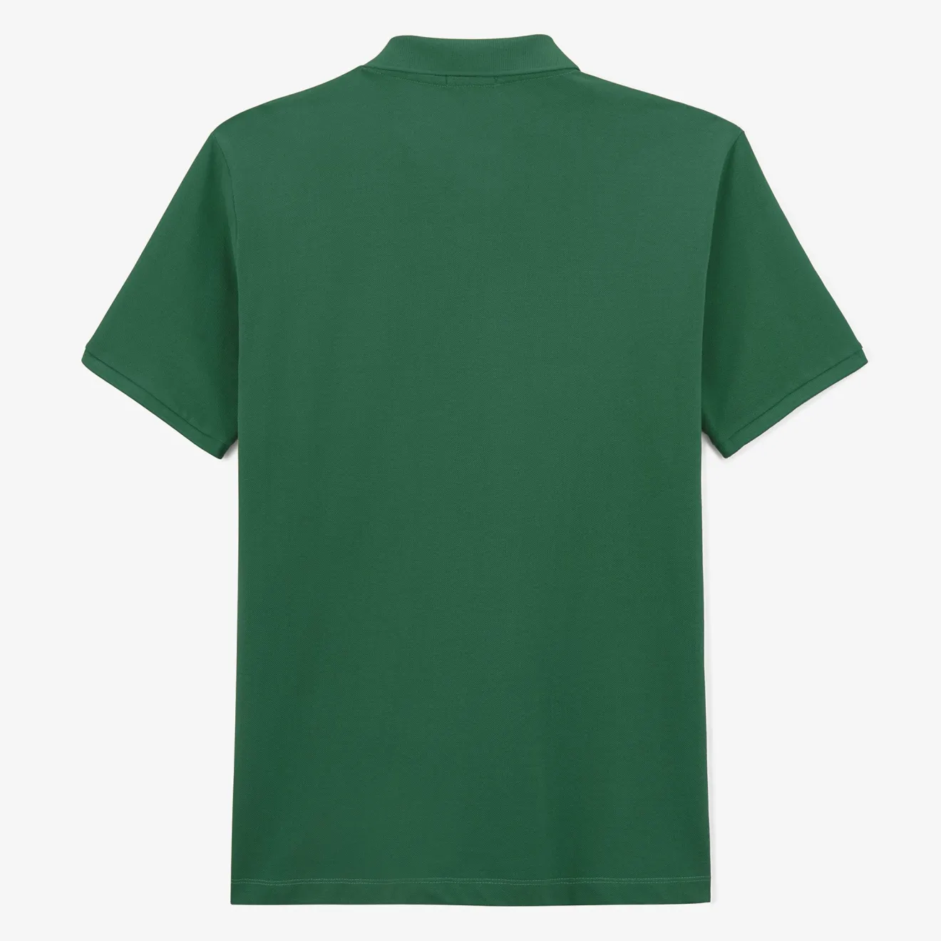 Polos>SERGE BLANCO Blanco 1958 short-sleeved cotton pique polo shirt in fir green LYS