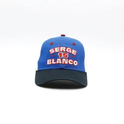 Casquettes Et Bobs>SERGE BLANCO Blue and white cap GRIS SOURIS