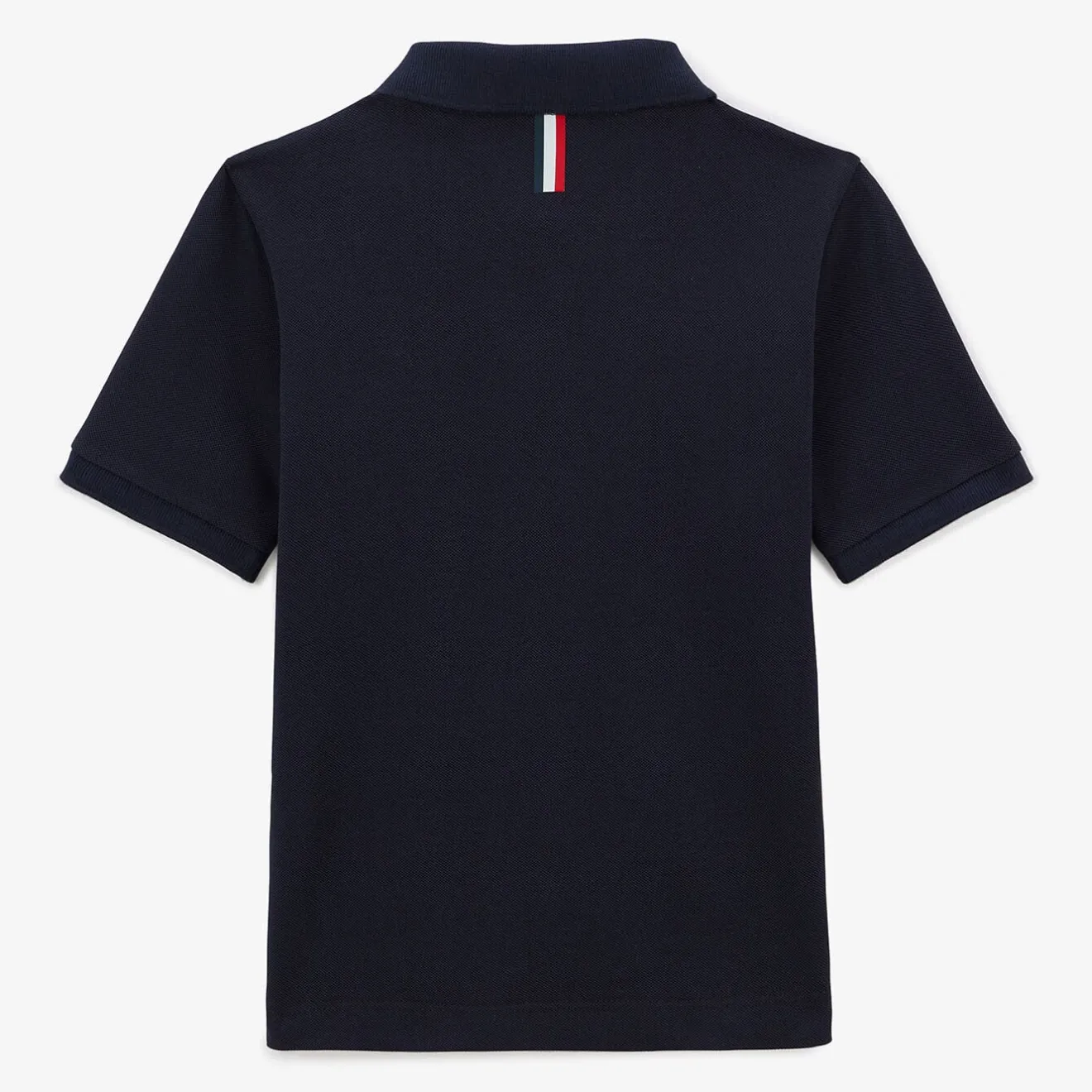 Polos|Tel Père, Tel Fils>SERGE BLANCO Boy's Short Sleeve Polo Shirt in Dark Blue Cotton | GAZON