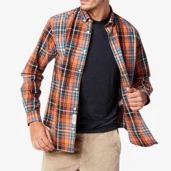 Chemises>SERGE BLANCO Brick plaid long sleeve shirt AVIATEUR