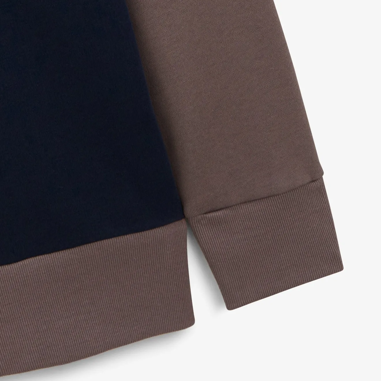 Sweats>SERGE BLANCO Cement tricolor round neck sweatshirt CIMENT