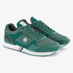 Sneakers>SERGE BLANCO Chamonix bottle green sneaker BLEU INDIGO