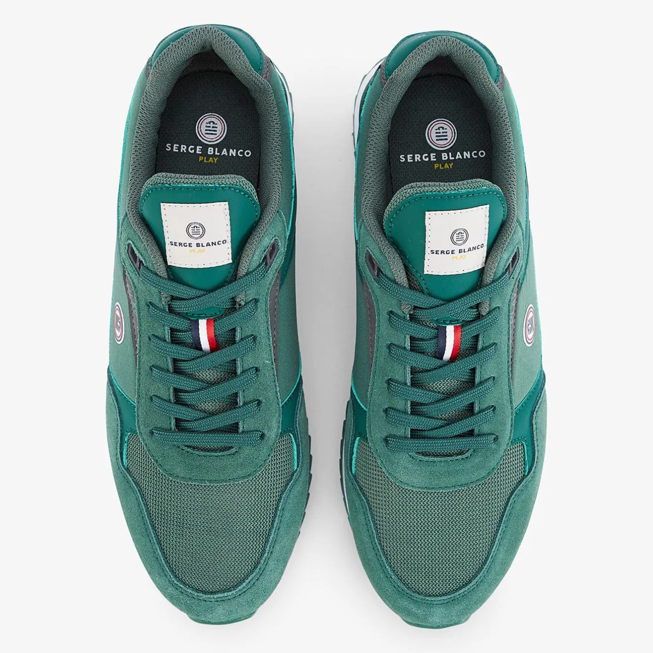 Sneakers>SERGE BLANCO Chamonix bottle green sneaker BLEU INDIGO