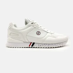 Collection Chamonix|L'élégant>SERGE BLANCO Chamonix optical white sneaker BLUE WORK