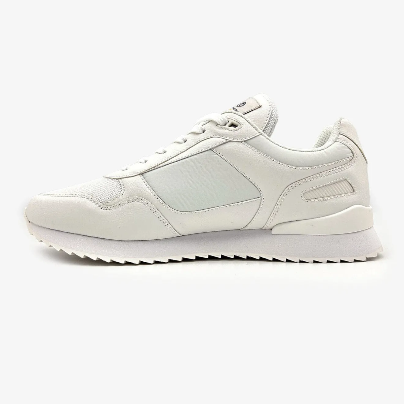 Collection Chamonix|L'élégant>SERGE BLANCO Chamonix optical white sneaker BLUE WORK