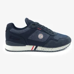 Collection Chamonix|Le Sportif>SERGE BLANCO Chamonix vintage canvas navy sneaker CORAIL