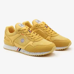 Collection Chamonix>SERGE BLANCO Chamonix vintage canvas sneaker lemon yellow NOIR