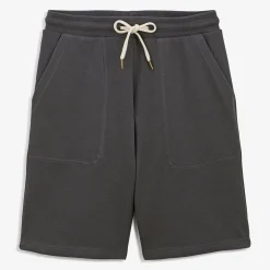 Shorts & Bermudas>SERGE BLANCO Charcoal gray fleece shorts MILITAIRE