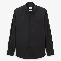 Chemises>SERGE BLANCO Charles comfort poplin black shirt BLEU