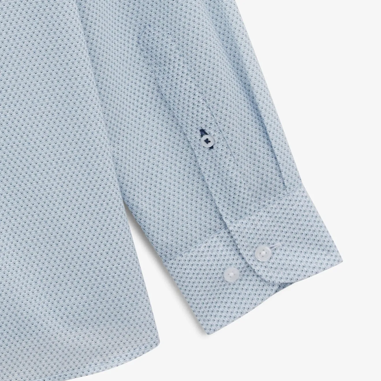 Chemises>SERGE BLANCO Charles micro pattern blue shirt MILITAIRE