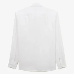Chemises|L'élégant>SERGE BLANCO Charles white cotton muslin shirt BLANC