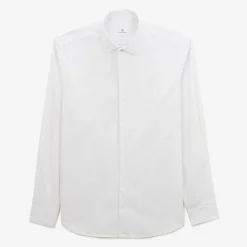 Chemises>SERGE BLANCO Chemise homme coton popeline confort stretch blanche NATION
